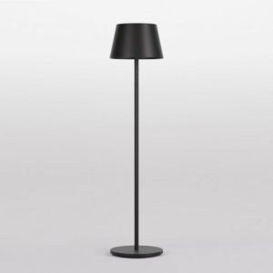 Lampadar exterior Teseo, negru mat, baterie, LED+RGB, 10W, 922 LM, 2700/3000/4000K+RGB, IP65, H.150cm, 90440