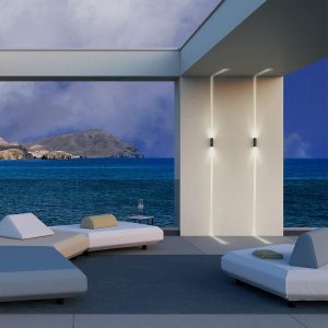 ACE APLICA EXTERIOR REDO LED SMD 2X5.84W IP54, 4000K, gri închis, 90422