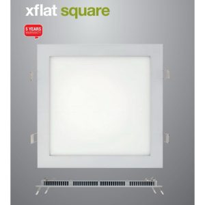 XFLAT square spot încastrat led Arelux, 22W, 3000K, 22x22cm, FTQ220WW MWH