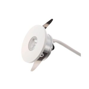 Xtwist spot led pentru scări incastrabil, 3W, 3000K, 165lm, alb mat, Arelux, TW01WW40 MWH