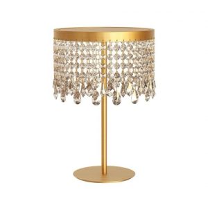 Veioza Incanti Vanesia, aur periat, LED, 12W, 840 lumeni, alb cald 3000K, H.40 cm, IVA T 11