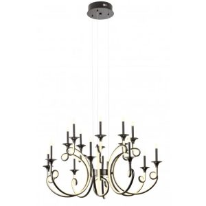 Candelabru LED Chateau negru mat 119W 3000K 13160 lm, ICH C16 22, Incanti