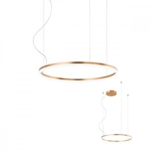 Suspensie Redo ORBIT LED 42W 3000K D600, BRONZ, Dimabila TRIAC, 01-1711