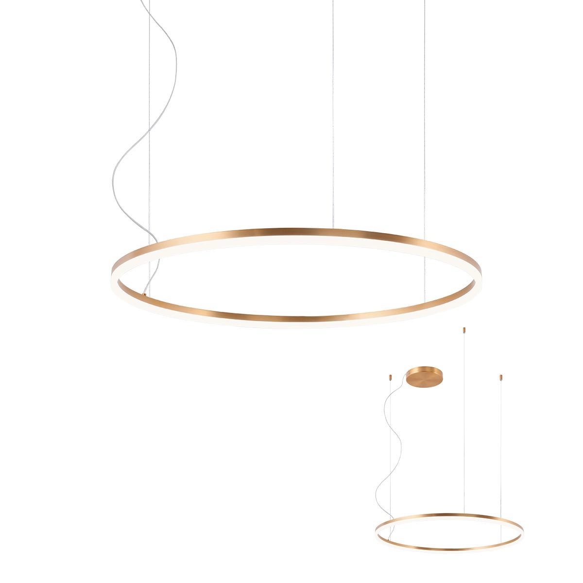 SUSPENSIE REDO ORBIT LED 55W 4000K, D800, BRONZ, 01-1915 TRIAC