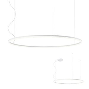 Suspensie ORBIT LED 84W 3000K, D1200, Alb mat, Dimabila TRIAC, 01-1716-TRIAC