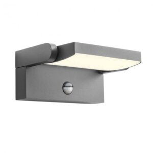 Aplica Redo exterior Flip, antracit, senzor crepuscular și de prezenta, LED, 20W, 1800 lumeni, alb cald 3000K, IP54, 90587