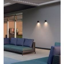 Aplica Redo exterior Brio, gri închis, LED, 6W, 665 lumeni, alb cald 3000K, IP54, 90527