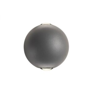 Aplica exterior Milestone, negru mat, LED, 6W, 528 lumeni, alb cald 3000K, IP54, Redo, 90498