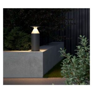 Stalp exterior Biro, antracit, LED, 12W, 685 lumeni, alb cald 3000K, IP65, H.30 cm, 90589
