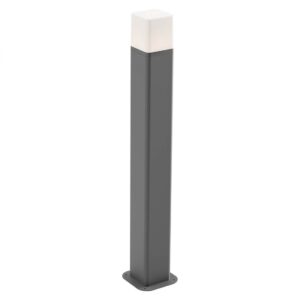 Stalp exterior Volt, gri inchis, LED, 13W, 895 lumeni, alb cald 3000K, IP54, H.70 cm, 90611