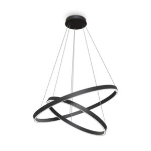 FEBE SUSPENSIE 82W 3000K D600+800, Negru mat, 01-2897