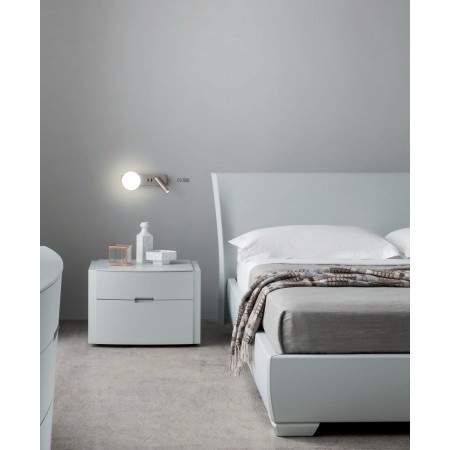 OASIS APLICA REDO LED 1x3W G9 USB 3000K, Nichel satinat, 01-2993