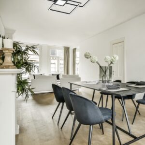 Lustră moderna led SMD 38W Hydra, negru, 66,5cmx65,5cm, 4400Lm, 3000K, 676210442 Trio