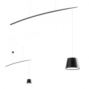 Suspensie Redo Lolli, 111cm, negru , LED, 6W, cad 1110xH.2000, 3000K, 01-1498