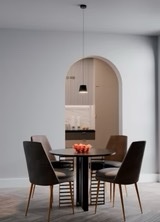Suspensie  Lolli negru, LED, 6W, 415lumeni, alb cad 3000K, 01-1496