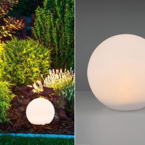 Lampă solară decorativă Melo Trio LED RGB+White, Telecomandă, IP67, D.30cm, R55326101