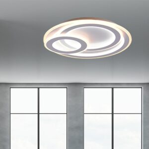 Mita Plafoniera moderna led 74W, 9000Lm 2700K/4000k/ 6000K D.51cm H.7cm , Dimabila, telecomandă inclusă, 629210331 Trio