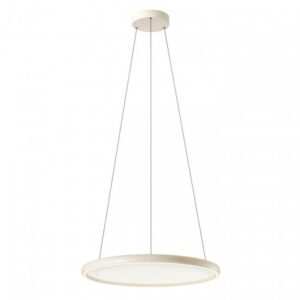 Lustră Redo Vance, bej lucios , telecomanda, LED CCT, 70W, 5800 lumeni, 2700K/4000K/5000K, D.65 cm, 01-3737