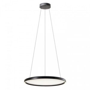 Lustră Redo Vance, negru lucios , telecomanda, LED CCT, 70W, 5800 lumeni, 2700K/4000K/5000K, D.65 cm, 01-3738