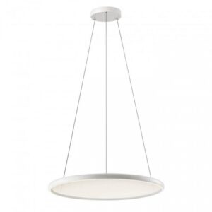 Lustră Redo Vance, alb lucios, telecomanda, LED CCT, 90W, 7200 lumeni, 2700K/4000K/5000K, D.80 cm, 01-3939