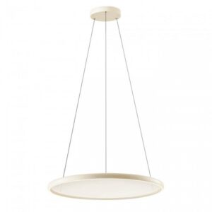 Lustră Redo Vance, bej lucios, telecomanda, LED CCT, 90W, 7200 lumeni, 2700K/4000K/5000K, D.80 cm, 01-3739