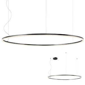 ORBIT SUSPENSIE REDO LED 105W 3000K D1500 Negru mat, DIMABILA TRIAC 01-1952-TRIAC