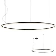 ORBIT SUSPENSIE REDO LED 105W 4000K D1500 Negru mat, DIMABILA TRIAC, 01-1965-TRIAC