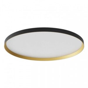Plafoniera Redo Dama, Negru mat+auriu, LED 60W, CCT 3000K/4000K/5000K, 6621Lm, D. 80cm, 01-3752