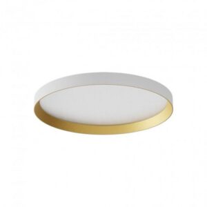 Plafoniera Redo Dama, Alb mat/auriu, LED 40W, CCT 3000K/4000K/5000K, 3806Lm, D. 45cm, 01-3746