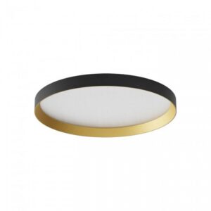 Plafoniera Redo Dama, Negru mat/auriu, LED 40W, CCT 3000K/4000K/5000K, 3806Lm, D. 45cm, 01-3750
