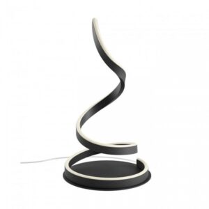Veioza Redo Scroll, negru mat, LED, 19W, 1050 lumeni, 3000K/4000K/6000K, H. 46 cm, 01-4280