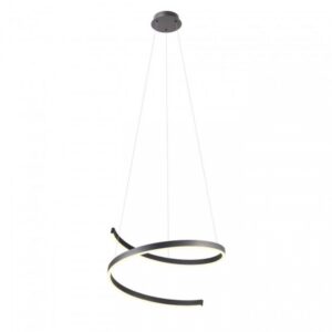 Suspensie Redo Scroll, negru mat, LED, 38W, 4150Lm, 3000K/4000K/6000K, D.60 cm, 01-4015