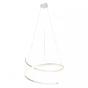 Suspensie Redo Scroll, alb mat, LED, 46W, 5020Lm, 3000K/4000K/6000K, D.75 cm, 01-4016
