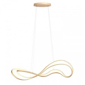 Suspensie Redo Tempest, auriu mat, LED, 58W, 6380Lm, alb cald 3000K, L.115 cm, 01-3598