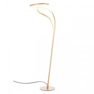 Lampadar Redo Tempest, auriu mat, LED, 30W, 2100 lumeni, alb cald 3000K, H.160 cm, 01-3607