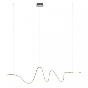 Suspensie Redo Impuls, negru mat, LED, 34W, 2380 lumeni, alb cald 3000K, L.160 cm, 01-3620