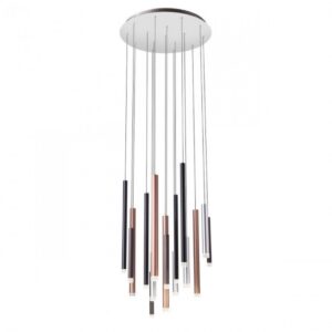 LUSTRĂ REDO MADISON LED 64W 3000K Cupru/ negru/argintiu, 01-2061