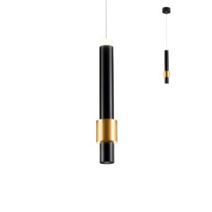TYCON SUSPENSIE REDO LED 6W 3000K Negru mat/auriu, 01-1994