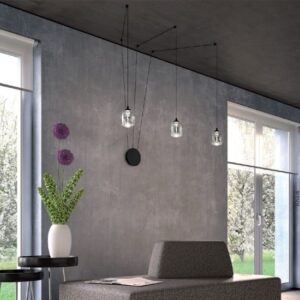 Aplica Redo Khadi, negru mat, LED, 16W, 1760 lm, alb cald 3000K, 01-3485