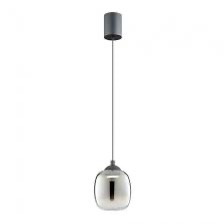 Suspensie Redo Khadi, negru mat, LED, 6W, 579 lm, alb cald 3000K, D.12 cm, 01-3486