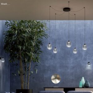 Lustra Redo Khadi, negru mat, LED, 26W, 2955 lm, alb cald 3000K, D. 20 cm, 01-3487