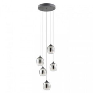 Lustra Redo Khadi, negru mat, LED, 26W, 2955 lm, alb cald 3000K, D.35 cm, 01-3488