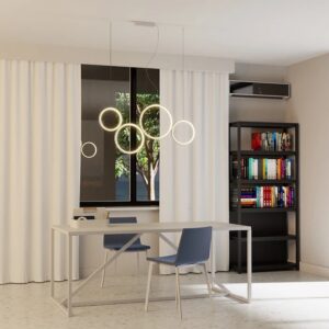 Suspensie Smarter Athena, alb mat, LED CCT, 40W, 3000/4000/6000K, 3330 lumeni, L.100 cm, 01-3382