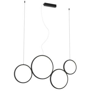 Suspensie Smarter Athena, negru mat, LED CCT, 40W, 3000/4000/6000K, 3330 lumeni, L.100 cm, 01-3384