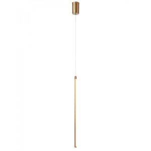 Suspensie Smarter Taboo, auriu mat, LED, 9W, 658 lumeni, alb cald 3000K, L.60 cm, 01-3115