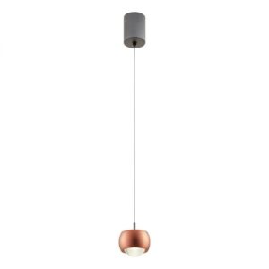 Suspensie Smarter Aves, cafeniu mat, LED, 12W, 720 lumeni, alb cald 3000K, D.10 cm, 01-3548