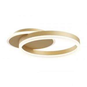 Plafoniera /Aplica moderna LED Tara, 28W, 1993 lm, lumina calda / neutra / rece, auriu mat + satinat, 01-3991