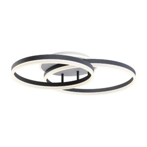 Lustra Smarter Tara, negru mat, LED CCT, 70W, 4258 lumeni, 3000K/4000K/6000K, L.75 cm, 01-3992