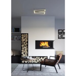 Plafoniera Smarter Slash, alb mat, LED CCT, 30W, 1955 lumeni, 3000K/4000K/6000K, L.50 cm, 01-3537