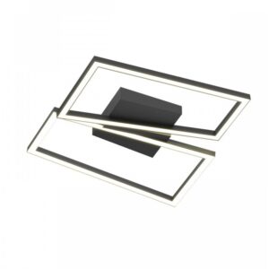 Plafoniera Smarter Slash, negru mat, LED CCT, 30W, 1955 lumeni, 3000K/4000K/6000K, L.50 cm, 01-3539